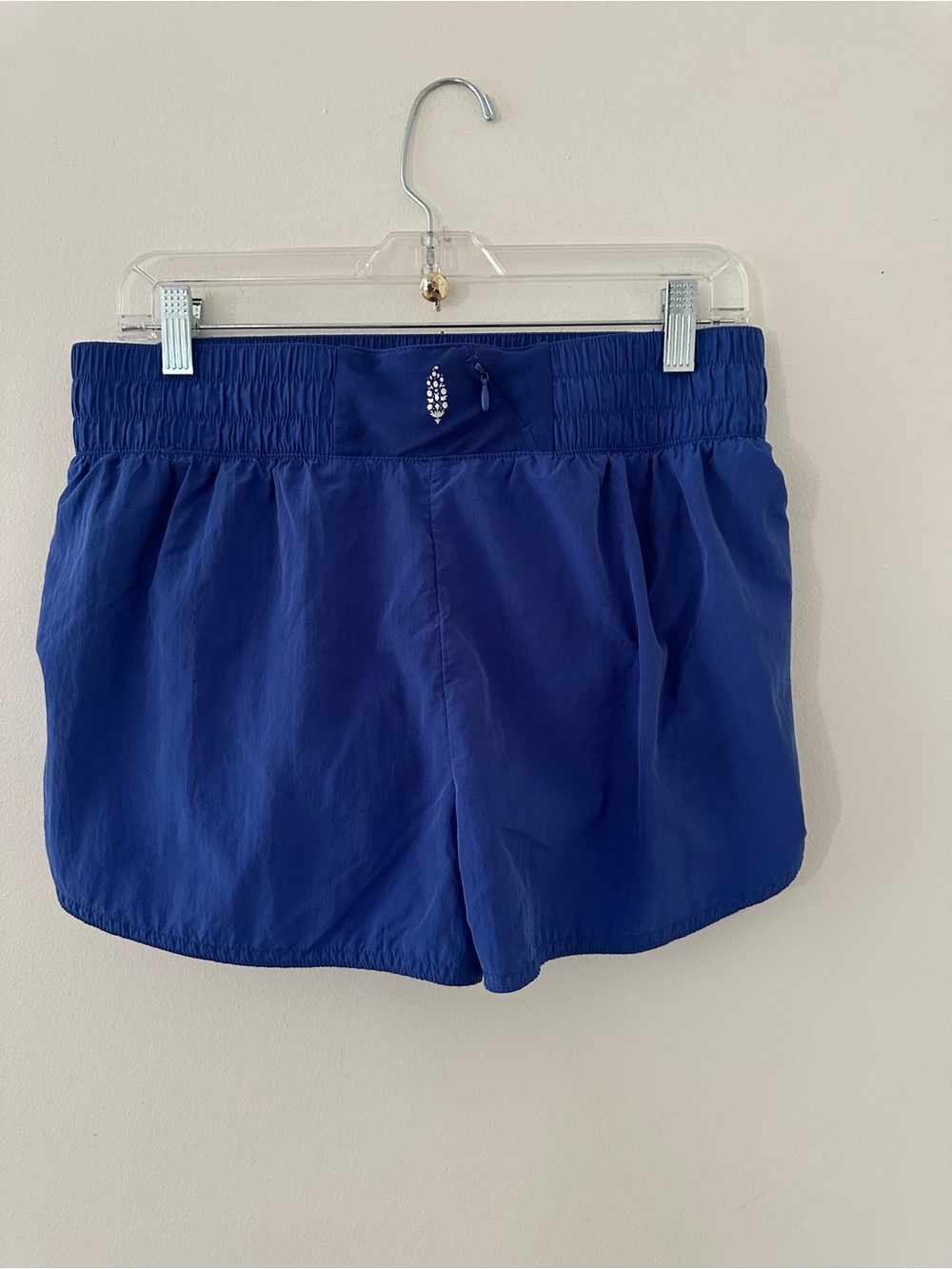 FP Movement by Free People Blue Athletic Shorts with Light Pink Panels - Picture 4 of 7